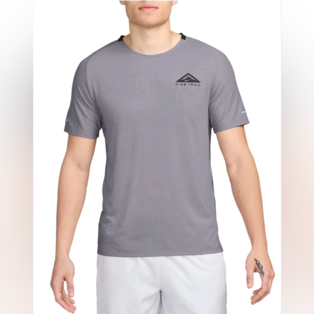 Nike Trail Solar Chase SS Dri-Fit Running Top DV9305-078 New Size Small